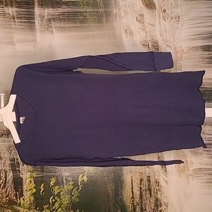 Morgan Mills Mens XL 46 48 long sleeve long johns waffle navy blue shirt